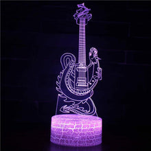 Load image into Gallery viewer, guitar saxphone piano 7 Led Night Lamps