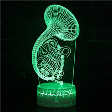 Load image into Gallery viewer, guitar saxphone piano 7 Led Night Lamps