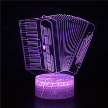 Load image into Gallery viewer, guitar saxphone piano 7 Led Night Lamps