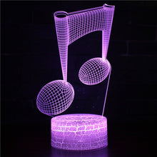 Load image into Gallery viewer, guitar saxphone piano 7 Led Night Lamps