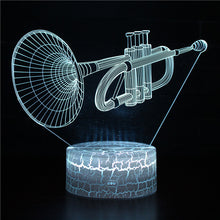 Load image into Gallery viewer, guitar saxphone piano 7 Led Night Lamps