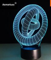 Load image into Gallery viewer, Abstract Circle Spiral Bulbing  LED Light
