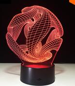 Load image into Gallery viewer, Abstract Circle Spiral Bulbing  LED Light
