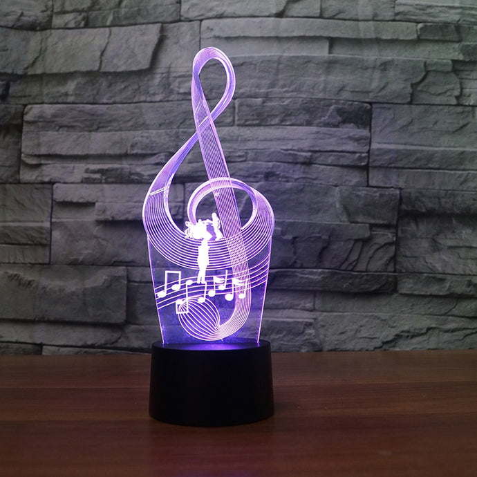 Music Notation Lamp Night Light